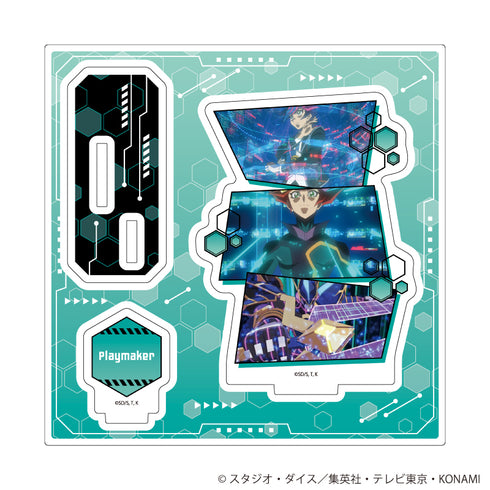 "Yu-Gi-Oh! VRAINS" Acrylic Stand Plate 01 / Playmaker (Scene Illustration)