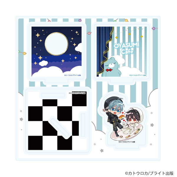 『おやすみ、またね。ましろくん。』アクリルスタンドプレート01/王子谷理人&雪峰真白(描き下ろしイラスト)