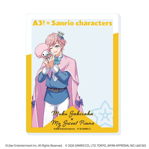 『A3!×Sanrio characters』アクリルカード20/向坂 椋×マイスウィートピアノ(コラボイラスト)