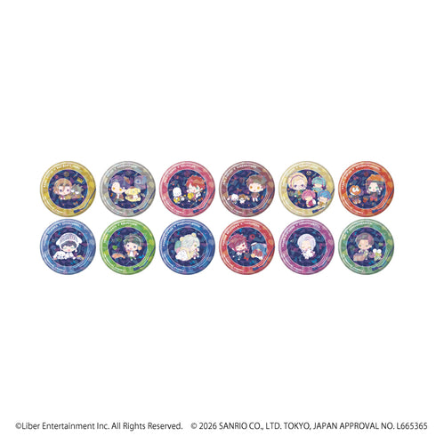 『A3!×Sanrio characters』ホログラム缶バッジ(57mm)02/コンプリートセット(全12種)秋組&冬組(コラボイラスト)