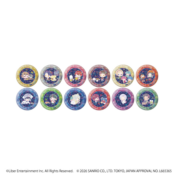 『A3!×Sanrio characters』ホログラム缶バッジ(57mm)02/コンプリートセット(全12種)秋組&冬組(コラボイラスト)