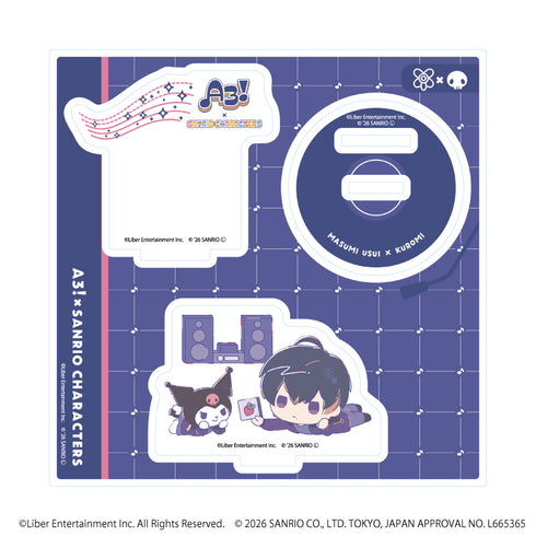 『A3!×Sanrio characters』アクリルスタンドプレート26/碓氷 真澄×クロミ(コラボイラスト)
