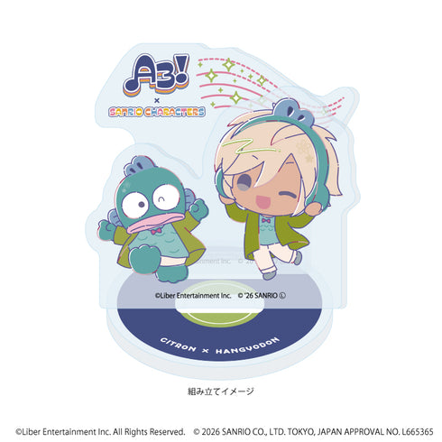 『A3!×Sanrio characters』アクリルスタンドプレート29/シトロン×ハンギョドン(コラボイラスト)