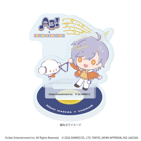"A3! × Sanrio Characters" Acrylic Stand Plate 34 / Mikado Mikado × Kogimyun (Collaboration Illustration)