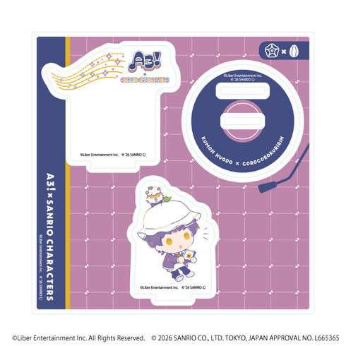 『A3!×Sanrio characters』アクリルスタンドプレート36/兵頭 九門×コロコロクリリン(コラボイラスト)
