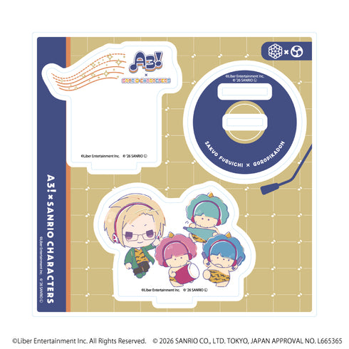 『A3!×Sanrio characters』アクリルスタンドプレート41/古市 左京×ゴロピカドン(コラボイラスト)