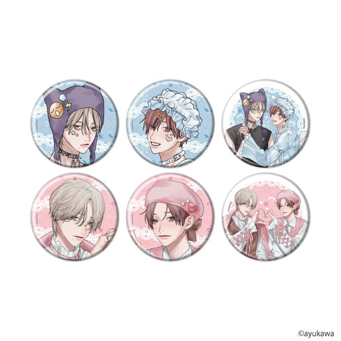 『肇×唯』缶バッジ01/ブラインド(全6種)(描き下ろしイラスト)【BOX】【202607再販】