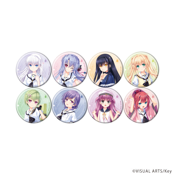 "Summer Pockets REFLECTION BLUE" Pin Badge 02 / Complete Set (All 8 Varieties) (Official Artwork)
