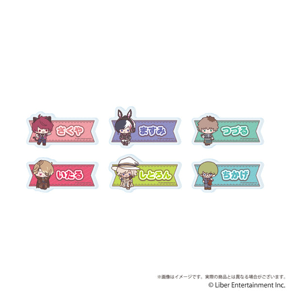 『A3!』おなまえアクリルプレートバッジ『A3!』01/コンプリートセット(全6種)(ミニキャライラスト)