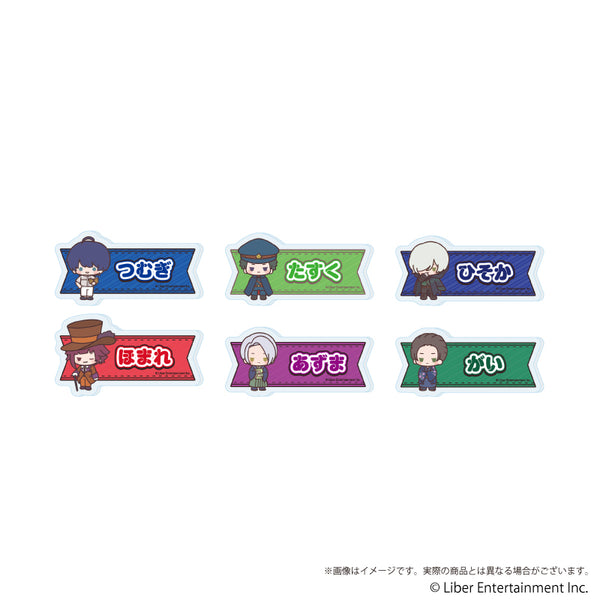 『A3!』おなまえアクリルプレートバッジ『A3!』04/コンプリートセット(全6種)(ミニキャライラスト)