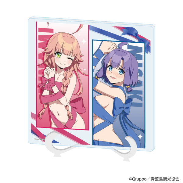 『ぬきたし THE ANIMATION』アクリルアートボード02/渡会 ヒナミ&畔 美岬 プレゼントver.(描き下ろしイラスト)