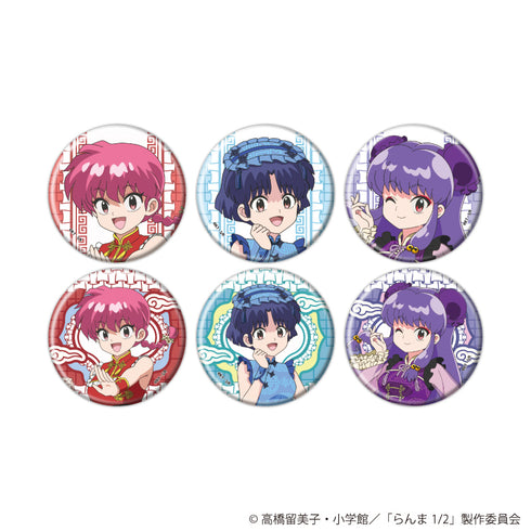 『らんま1/2』缶バッジ『TVアニメ「らんま1/2」』01/コンプリートセット(全6種)(描き下ろしイラスト)