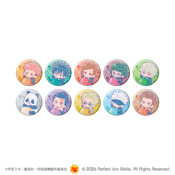 『呪術廻戦×チュッパチャプス』ホログラム缶バッジ(57mm)01/コンプリートセット(全10種)(コラボイラスト)