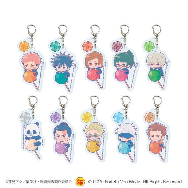 『呪術廻戦×チュッパチャプス』パーツ付きアクリルキーホルダー01/コンプリートセット(全10種)(コラボイラスト)