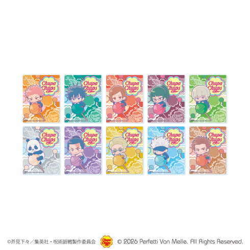 『呪術廻戦×チュッパチャプス』アクリルカード01/コンプリートセット(全10種)(コラボイラスト)