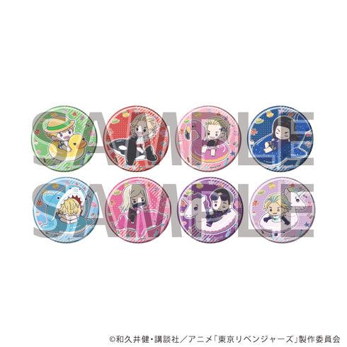 "Tokyo Revengers" Pin Badge Set 32 / Animal Swim Ring Ver. Complete Set (8 Varieties) (Graph Art Illustration)