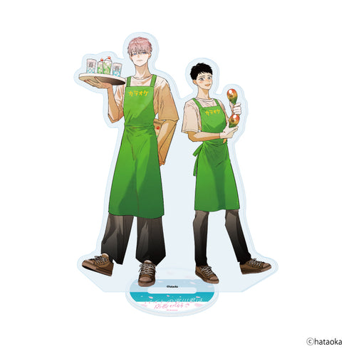 "Part-Time Worker Miyagawa Has a Crush on the Manager" Acrylic Stand 01 / Miyagawa & Manager (Original Illustration)