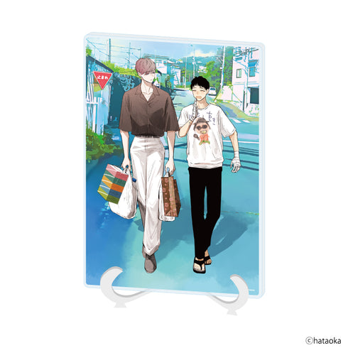 "Part-timer Miyagawa Has a Crush on the Manager" Acrylic Art Board (A5 Size) 01/Miyagawa & Manager (Official Illustration)