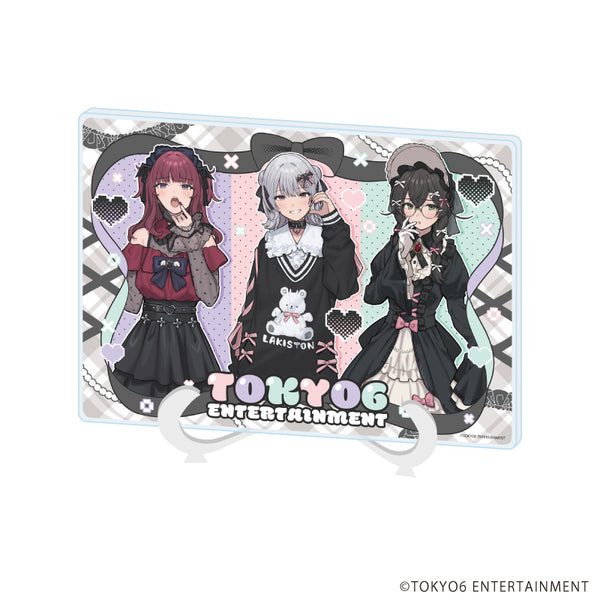 『TOKYO6キャラクターズ』アクリルアートボード(A5サイズ)01/集合デザイン(描き下ろしイラスト)