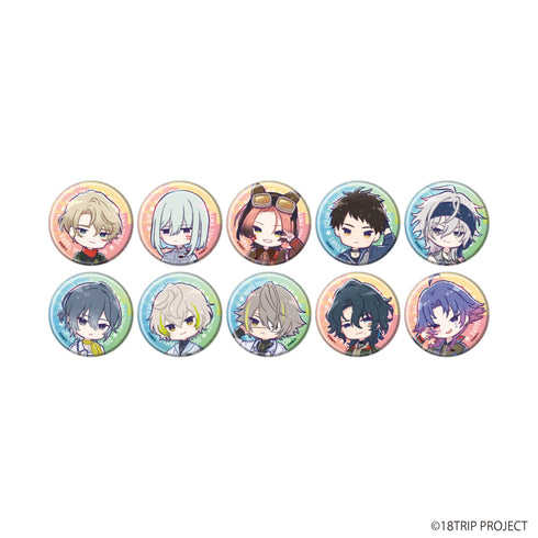 "18TRIP" Pin Badge "18TRIP" 09/Complete Set (10 Varieties) (Graphic Art Illustration)