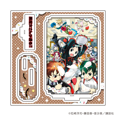 "The Black Witch Is Coming!!" Acrylic Stand Plate 02 / Illustration B (Official Illustration)