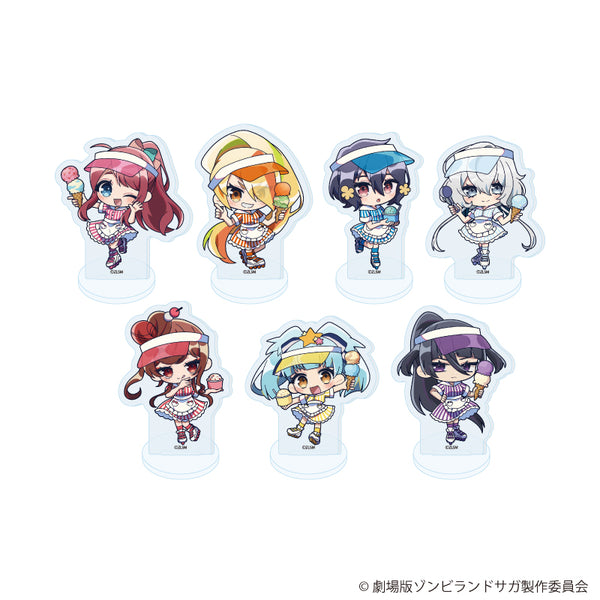 『ゾンビランドサガ ゆめぎんがパラダイス』アクリルぷちスタンド01/コンプリートセット(全7種) アイス屋さんver.(ミニキャライラスト)