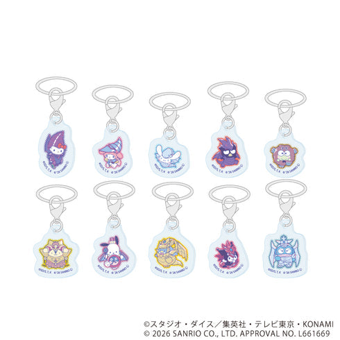 『遊☆戯☆王デュエルモンスターズ×サンリオキャラクターズ』めじるしチャーム01/ブラインド(全10種)(コラボイラスト)【BOX】【202610再販】