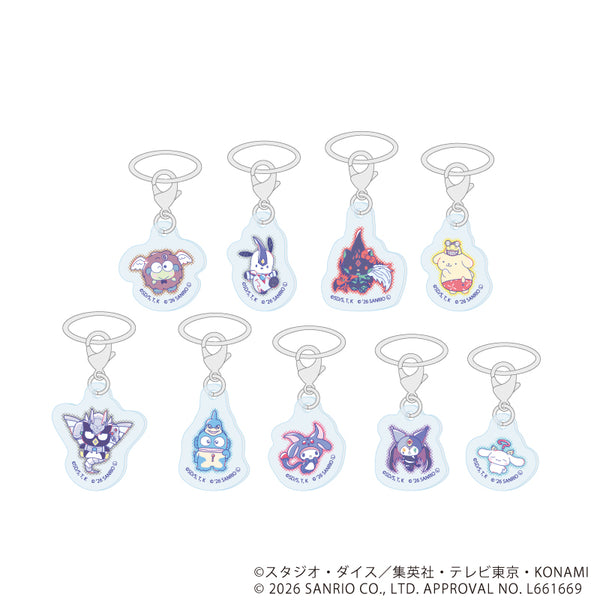 『遊☆戯☆王デュエルモンスターズGX×サンリオキャラクターズ』めじるしチャーム01/コンプリートセット(全9種)(コラボイラスト)