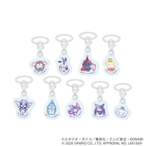 『遊☆戯☆王デュエルモンスターズGX×サンリオキャラクターズ』めじるしチャーム01/ブラインド(全9種)(コラボイラスト)【BOX】【202610再販】