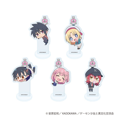 『ゲーセン少女と異文化交流』アクリルぷちスタンド01/コンプリートセット(全5種)(ミニキャライラスト)