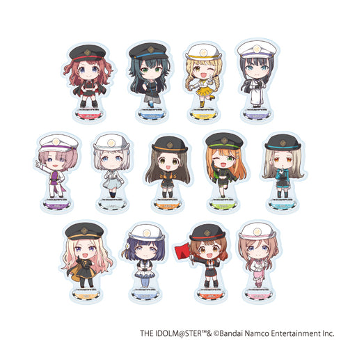 "Gakuen Idolmaster" Acrylic Mini Stand 06 / Station Attendant-Style Outfit Ver. Complete Set (13 Varieties) (Mini Character Illustration)