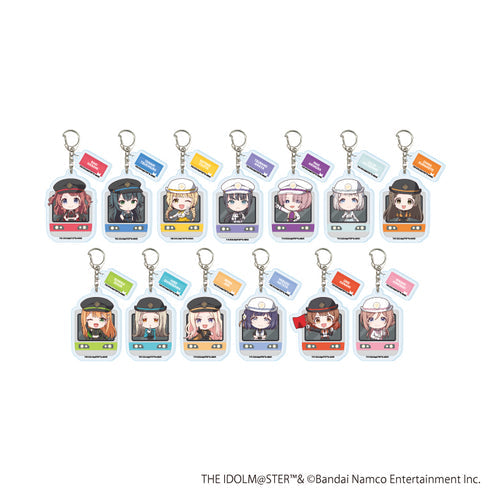『学園アイドルマスター』パーツ付きアクリルキーホルダー03/駅員風衣装ver. トレーディング(全13種)(ミニキャライラスト)【BOX】【202609再販】