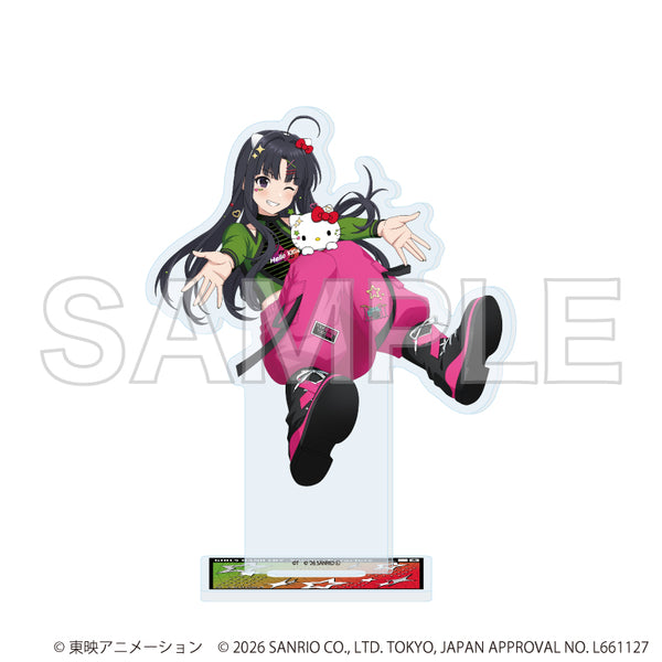 『ガールズバンドクライ×サンリオキャラクターズ』アクリルスタンド21/安和 すばる×ハローキティ(コラボイラスト)