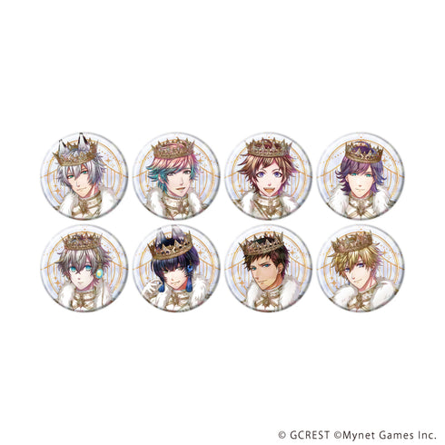 『夢王国と眠れる100人の王子様』ホログラム缶バッジ(57mm)20/コンプリートセット(全8種)(公式イラスト)