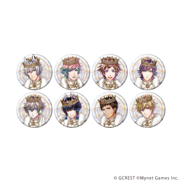 『夢王国と眠れる100人の王子様』ホログラム缶バッジ(57mm)20/コンプリートセット(全8種)(公式イラスト)