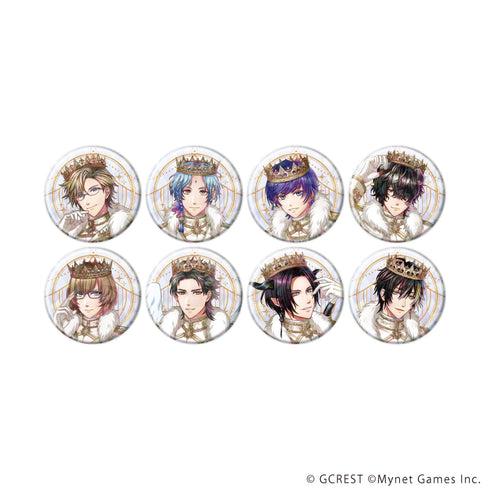 『夢王国と眠れる100人の王子様』ホログラム缶バッジ(57mm)21/コンプリートセット(全8種)(公式イラスト)
