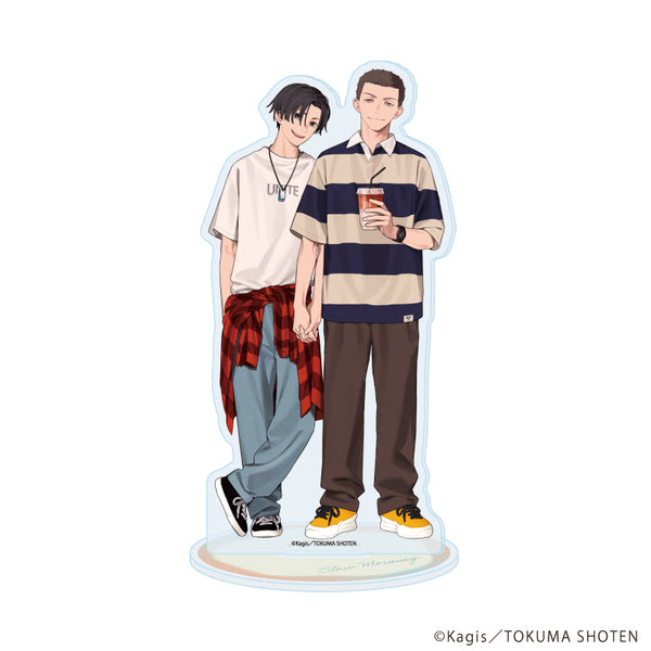 『スロウモーニング』アクリルスタンド01/川上 夏生&高山 壱成(描き下ろしイラスト)