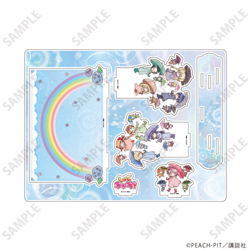 『しゅごキャラ!』アクリルジオラマ09/集合デザイン 梅雨ver.(グラフアートイラスト)