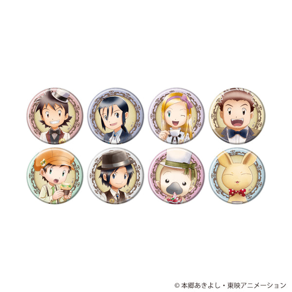 『デジモンフロンティア』缶バッジ03/お茶会ver. コンプリートセット(全8種)(描き下ろしイラスト)