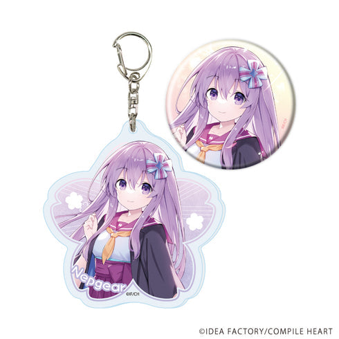 『超次元ゲイム ネプテューヌ』アクリルキーホルダー&缶バッジセット02/ネプギア(桜)(公式イラスト)【202609再販】
