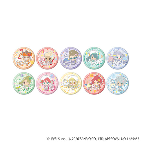 『イナズマイレブン×サンリオキャラクターズ』缶バッジ05/ブラインド(全10種)(コラボイラスト)【BOX】【202609再販】