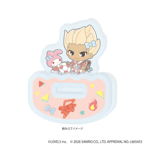 『イナズマイレブン×サンリオキャラクターズ』ゆらゆらアクリルスタンド02/豪炎寺修也×マイメロディ(コラボイラスト)