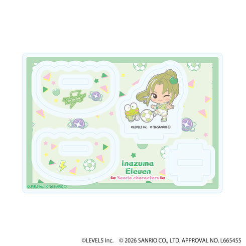 『イナズマイレブン×サンリオキャラクターズ』ゆらゆらアクリルスタンド06/緑川リュウジ×けろけろけろっぴ(コラボイラスト)【202609再販】