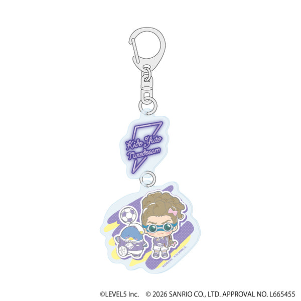 『イナズマイレブン×サンリオキャラクターズ』連結アクリルキーホルダー03/鬼道有人×タキシードサム(コラボイラスト)