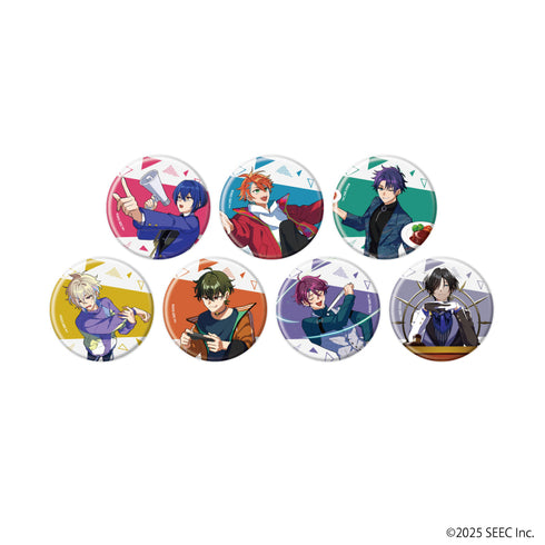 『ナイティナイトナンバーズ』缶バッジ15/コンプリートセット(全7種)(公式イラスト)