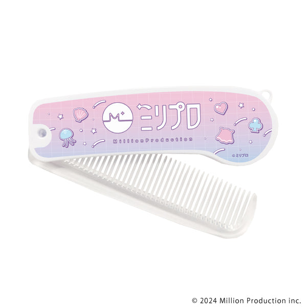 "Million Production" Folding Comb 01 / Group Design: Matching T-Shirt Ver. (Original Illustration)