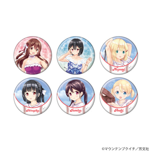 "Tamae" Pin Badge 02 / Complete Set B (All 6 Varieties) (Official & Original Illustrations)