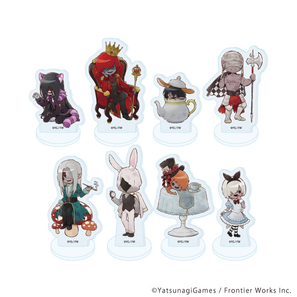 『文字化化』アクリルぷちスタンド02/不思議の国のアリスver. コンプリートセット(全8種)(グラフアートイラスト)