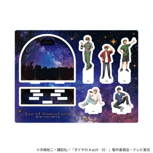 『ダイヤのA actII -Second Season-』アクリルジオラマ04/集合デザイン 星座観測ver.(描き下ろしイラスト)