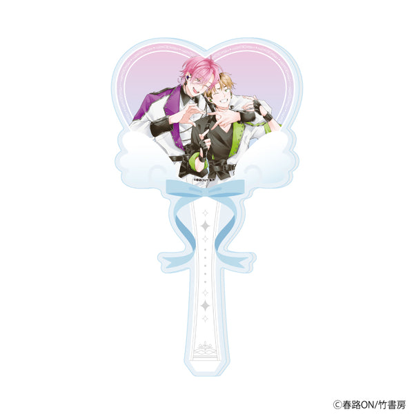《春路ON老師》壓克力手杖01/「全團推BL特賣會~與偶像們的咖啡時光~」(全新繪製插圖)